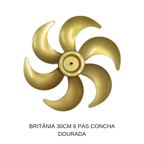 BRITÂNIA 30CM 6 PÁS CONCHA DOURADA