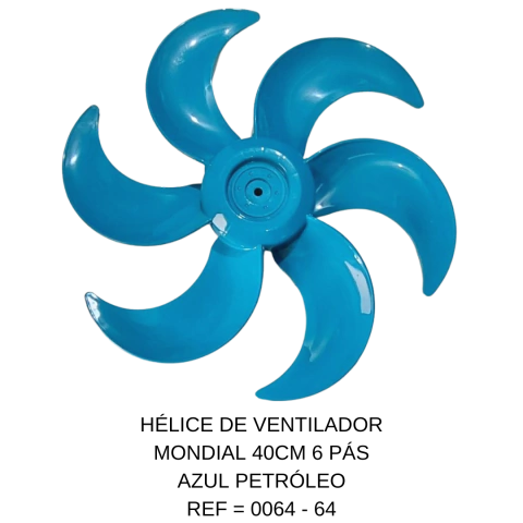 MONDIAL 40CM 6 PÁS AZUL PETRÓLEO REF = 0064 - 64