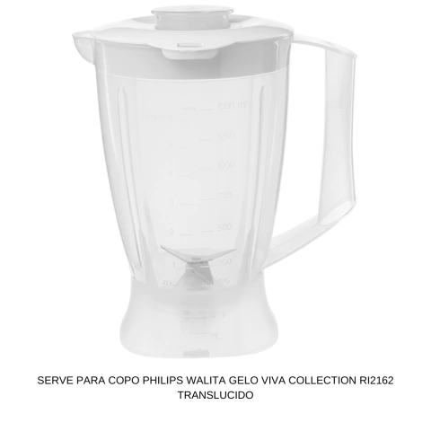 COPO PHILIPS WALITA GELO VIVA COLLECTION RI2162 TRANSLUCIDO