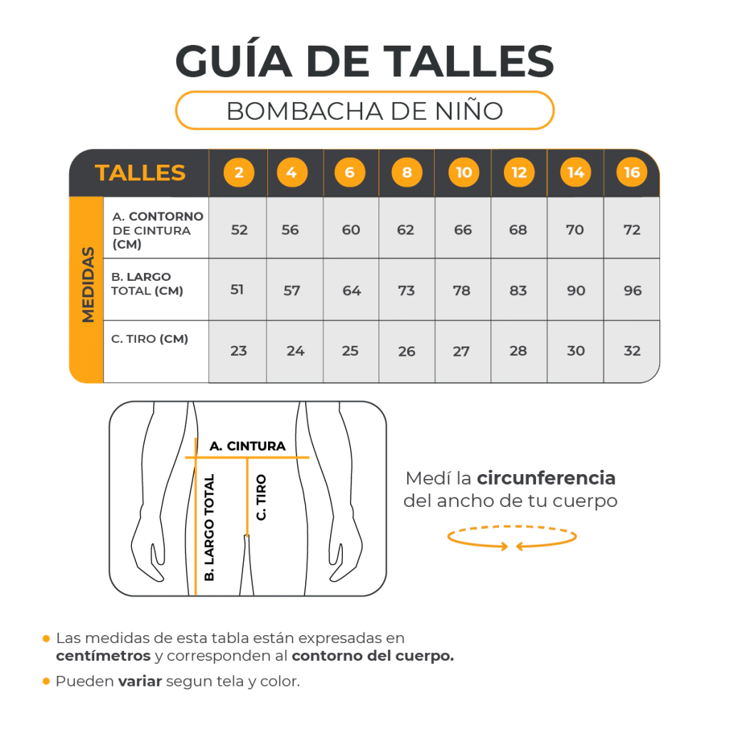 Tabla de talles