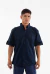 Camisa Manga Corta Con Charretera Azul - comprar online