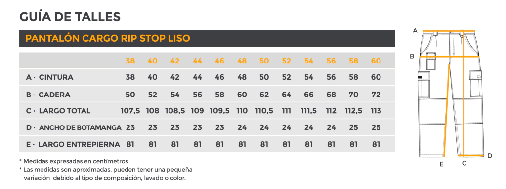 Tabla de talles