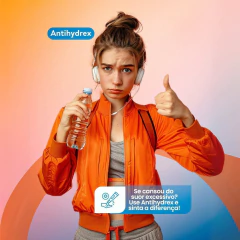 Antihydrex Pomada para Suor Excessivo Mãos Pés Axilas 70g - Suor Nunca Mais