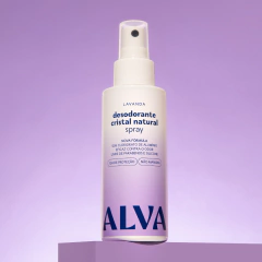 Desodorante Natural Alva Spray Cristal Lavanda Vegano 120ml - comprar online