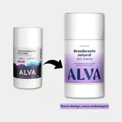 Desodorante Natural Alva em Barra Lavanda Vegano 55g - comprar online
