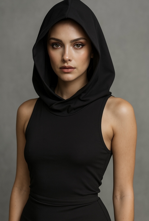 Top capucha Lycra