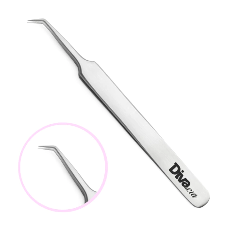 Pinça Extensão de Cílios 45º Fios Tecnológicos Autoclavável