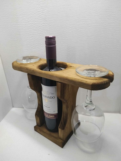 Adega Suporte de Mesa para Vinhos e taças ER002 - comprar online