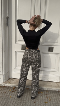 Pantalón Animal Print Wide Leg en internet