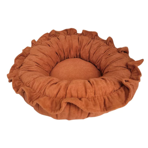 Cama Pet Redonda Lavável com Babado - Gente de Patas | Coleção Especiarias - comprar online