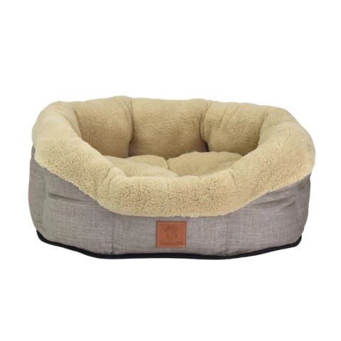 Cama Para Pet Estilo Concha com Almofada Dupla Face Ferpa Pets Tam. M