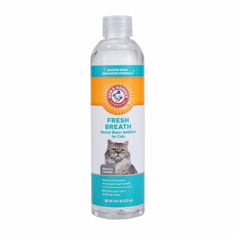 Aditivo Bucal Arm & Hammer Fresh Breath para Gatos - Refresca o Hálito e Combate Bactérias 237 ml