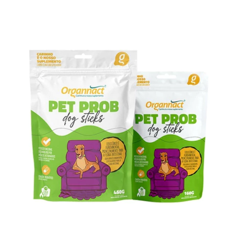 Pet Dog Sticks Probiótico Suplemento para Cães Auxilia no Equilíbrio Intestinal 160g