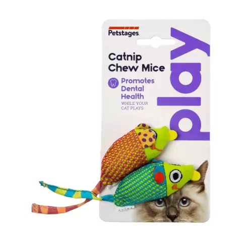 Brinquedo para Gato Petstages Play Catnip Chew Mice 327