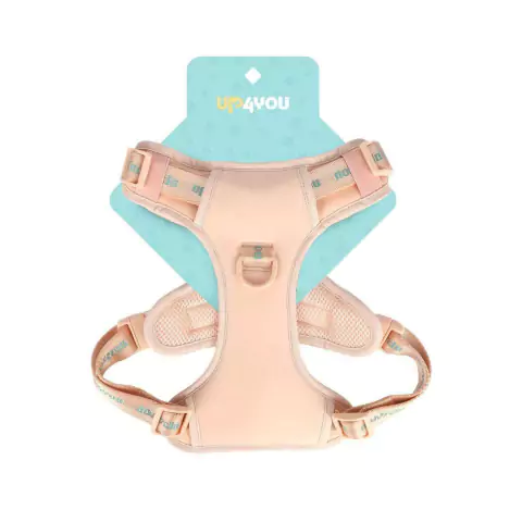 Peitoral Colete para Cachorro Pet Bubble para Guia Up4you Salmão