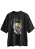 Camiseta Oversized Caveira Afro Voodoo Hashed Skull #0460 na internet