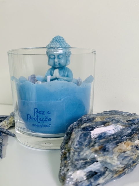 Vela Aura - Cianita Azul | Paz e Proteção - comprar online