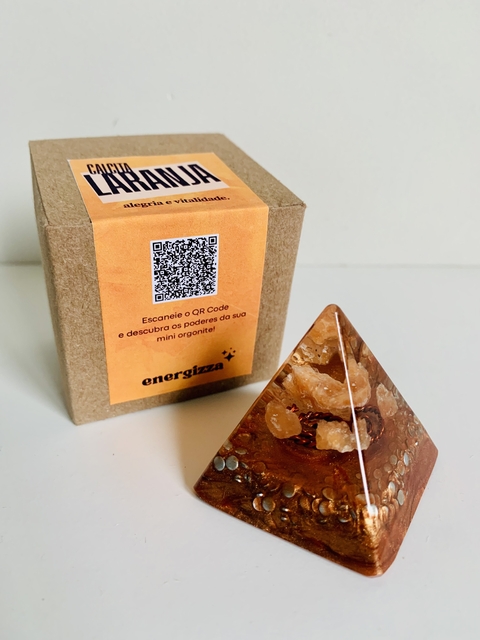 Mini Orgonite Calcita Laranja | Alegria e Vitalidade | Edição Essenciais - comprar online