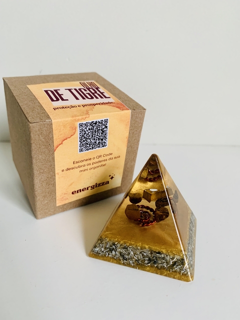 Mini Orgonite Olho de Tigre | Proteção e Prosperidade | Edição Essenciais - comprar online