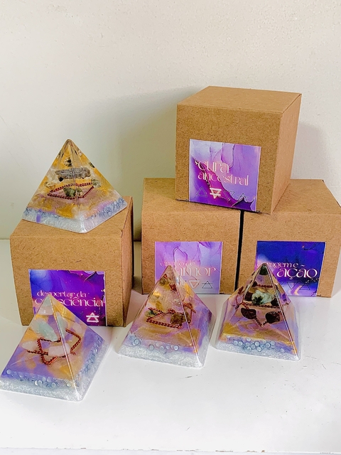 Kit 4 Mini Orgonites COM DESCONTO | Edição Alquimia - comprar online