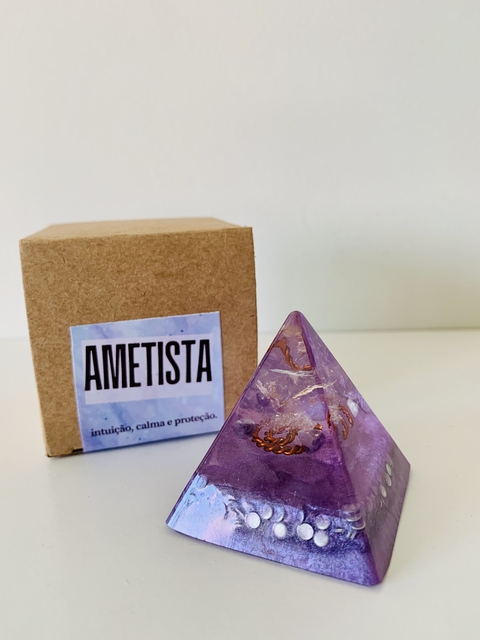 Mini Orgonite Ametista | Intuição, Calma e Proteção | Edição Essenciais - comprar online