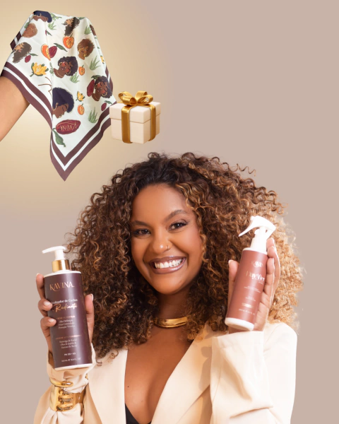 KIT Creme finalizador de cachos Radiante 500ml + Dayafter Multifuncional 200ml + 1 lenço de brinde - comprar online