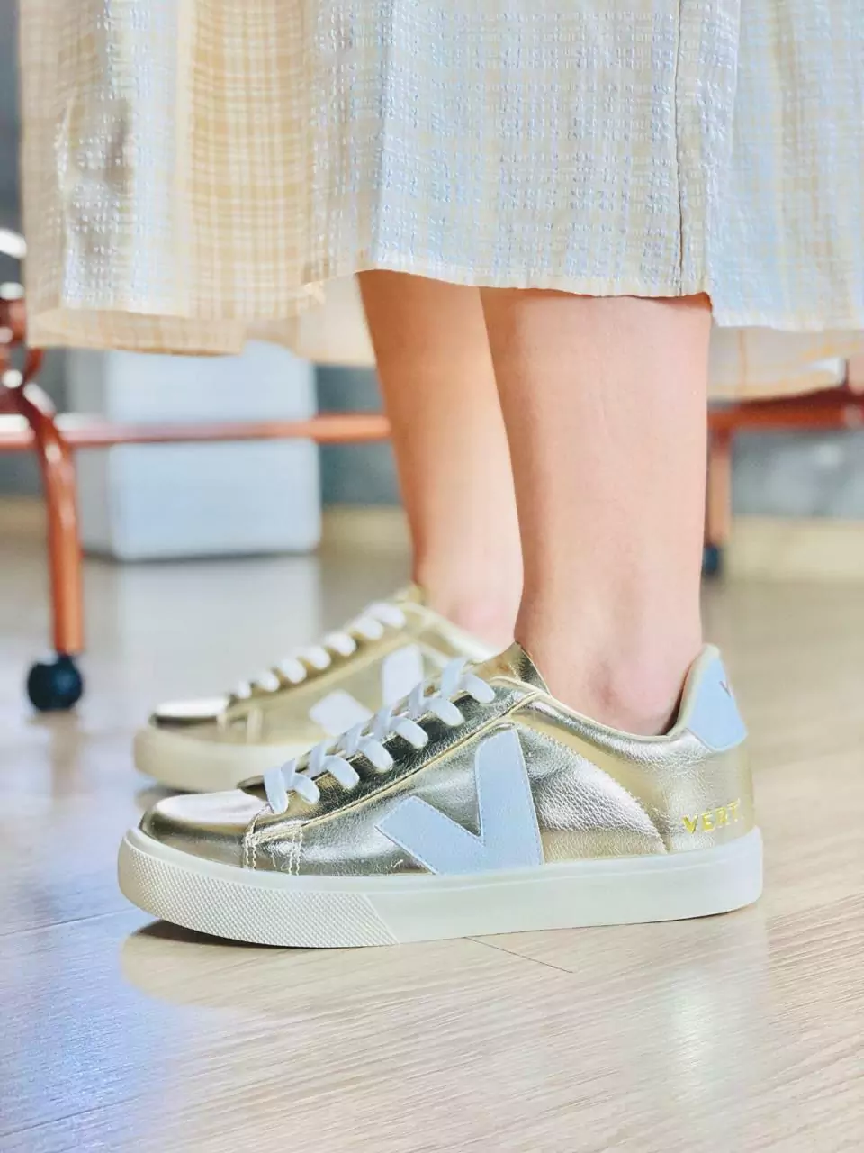 Vert - Ouro/Branco Cadarço