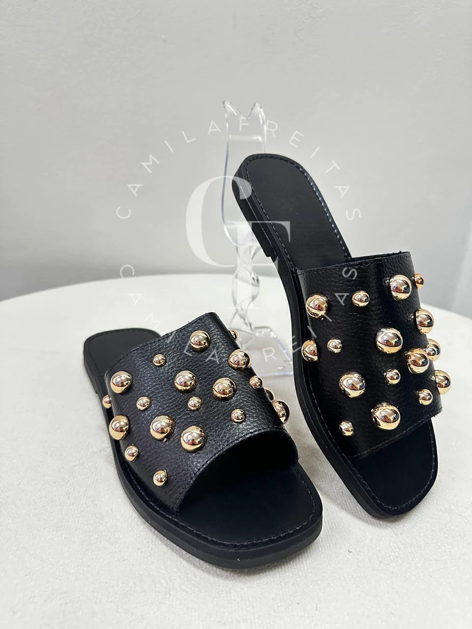 Rasteira Carol - Cor Preta