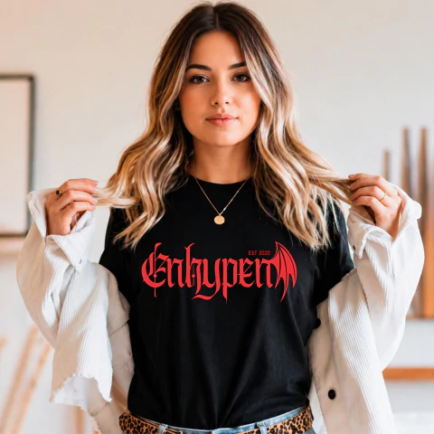 Camiseta Enhypen Blood Saga 100% algodão