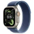 Apple Watch Ultra 3 GPS e Cellular, caixa de titânio natural de 49 mm com alça de trilha azul brilhante - comprar online