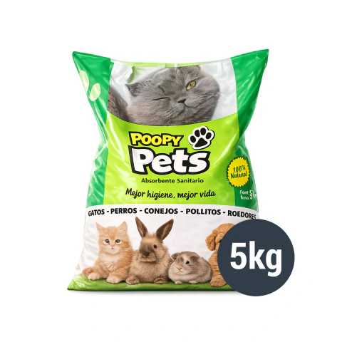 Poopy Pets Pellets Sanitarios 5 kg – Arena Ecológica para Gatos