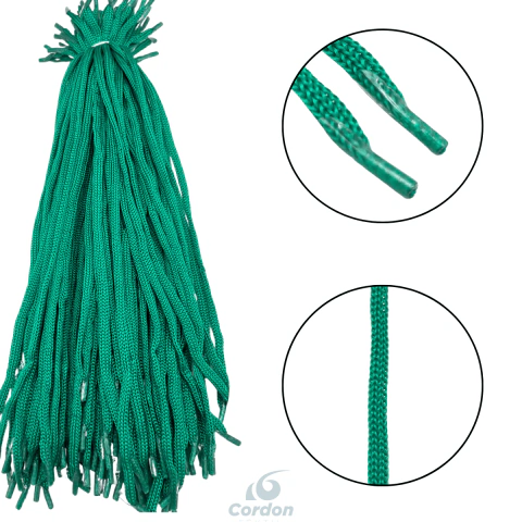 ALÇA CORDÃO 6/1 X 35 CM COM PONTEIRA (1.000 PÇS) VERDE CABARÉ