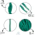 ALÇA CORDÃO 6/1 X 35 CM COM PONTEIRA (1.000 PÇS) VERDE CABARÉ - comprar online