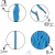 ALÇA CORDÃO 6/1 X 35 CM COM PONTEIRA (1.000 PÇS) AZUL BB - comprar online