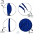 ALÇA CORDÃO 6/1 X 35 CM COM PONTEIRA (1.000 PÇS) AZUL ANIL - comprar online