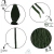 ALÇA CORDÃO 4/2 X 35 CM ACETATO (100 PÇS) VERDE MUSGO - comprar online