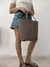 Bolso Matero/ playero Roma (zigzag yute con algodón negro) en internet