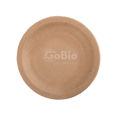 Imagen de Plato 23cm Papel Kraft Natural