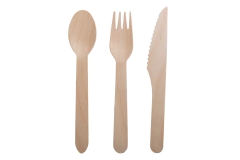 Tenedor Madera 16cm - GoBio Ecoenvases