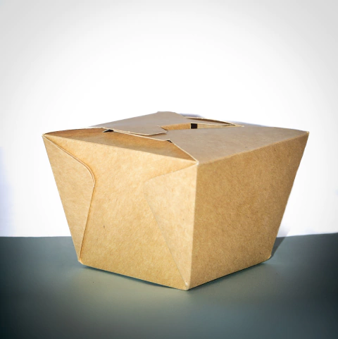 Caja para Wok (1450 cm3 - 49 Oz) Papel Kraft - comprar online