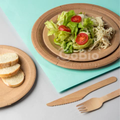 Plato 18cm Papel Kraft Natural - tienda online