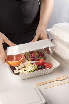 Estuche 1500 con 3 Compartimentos Caña de Azúcar - GoBio Ecoenvases