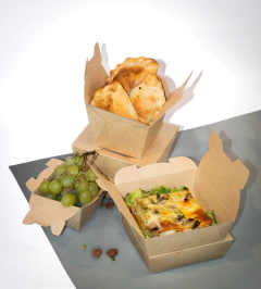 Caja para Wok (360 cm3 - 12 Oz) Papel Kraft - tienda online