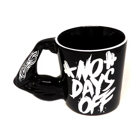 Caneca Buck Músculos 390Ml Preto / Branco - No Days Off