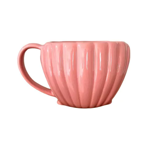 Caneca Concha 500Ml Rosa Bebê