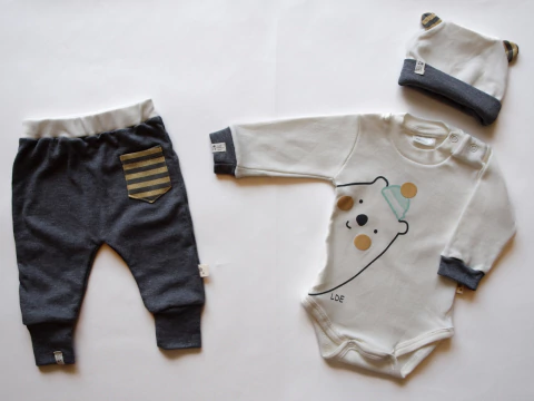 Conjunto manga larga Oso