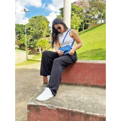 Bag Bolsa Jeans de Lado Transversal Feminina de Ombro Tiracolo - loja online