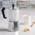 Cafetera Italiana Clásica 9 Pocillos Manual Aluminio 540ml Color Plateado - tienda online