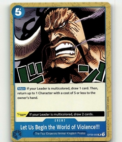 Let Us Begin the World of Violence!! OP05-059 One Piece Awakening of the New Era