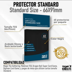 Protectores TOPDECK Standard 66x91mm color Negro